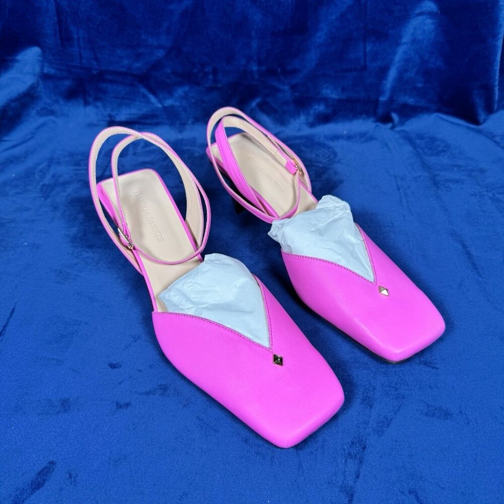 Tiannia Barnes Hope Ankle Strap Pump Pink EU 40 Women's 9 0362